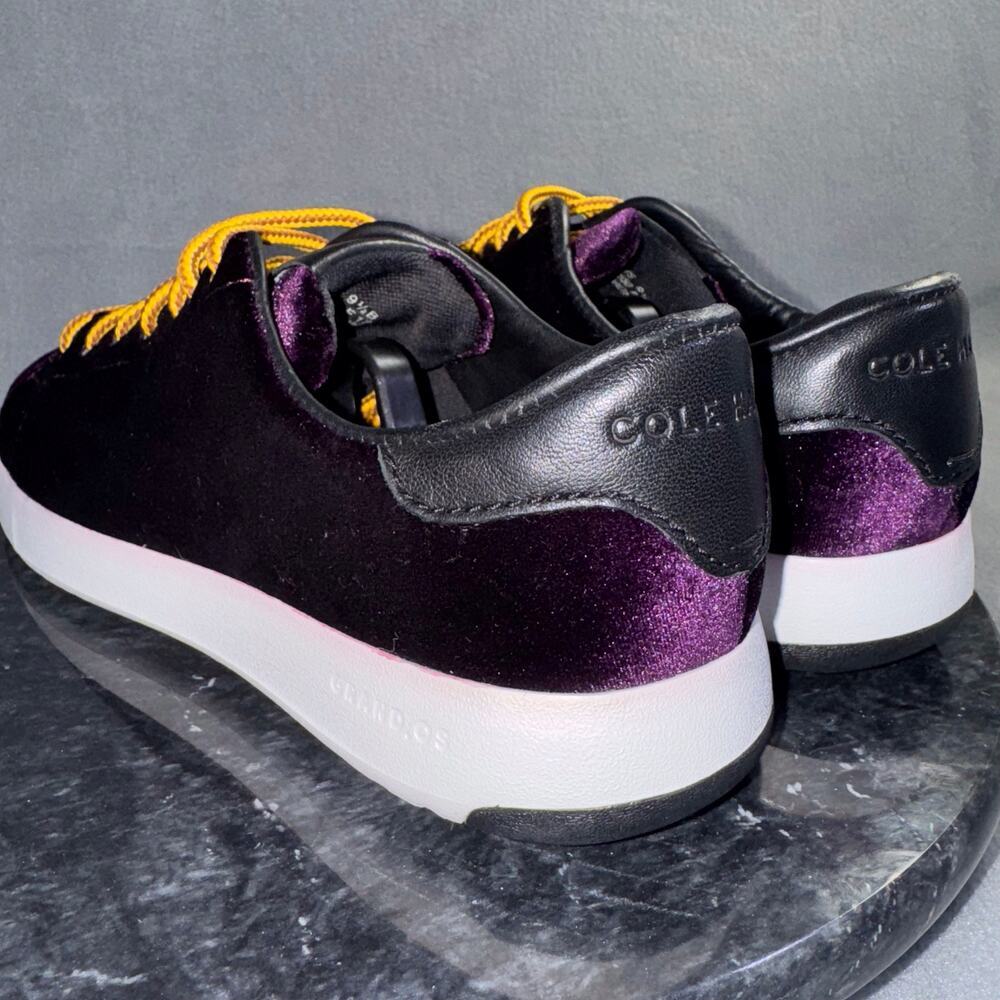 Cole Haan Grandpro Tennis Malbec Velvet Lightweight Sneakers Purple Size 9.5B US - Picture 10 of 11